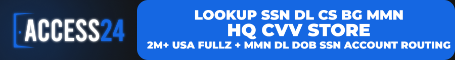 access24 Cvv Fullz Shop 